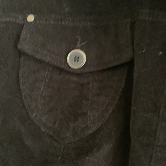Cotton Ginny Black corduroy jacket plus size xl - Picture 2 of 4